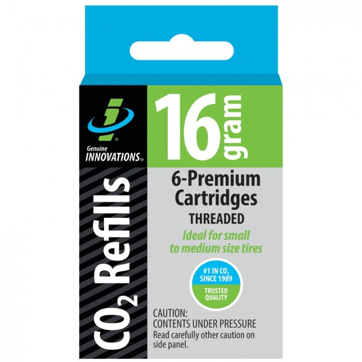 Genuine Innovations 16 Gram Threaded CO2 Cartridges #G2153 6-Pack